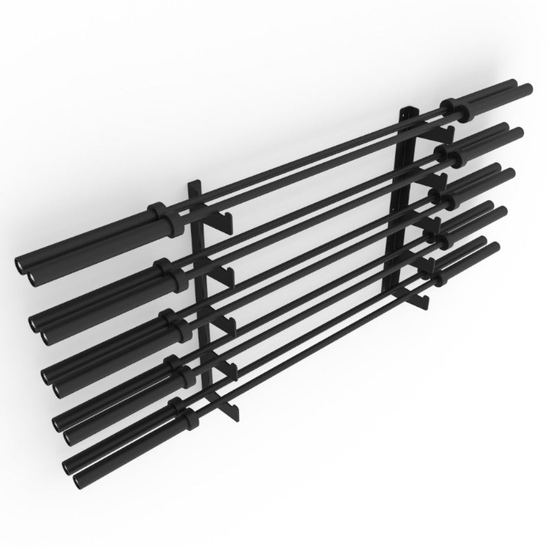 Barbell Storage Rack 10 Bars - Wall Mounted Side OB-WR