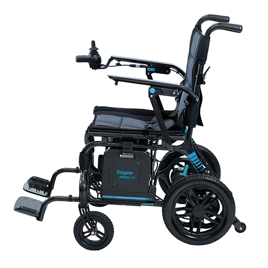 Aspire Aerolite Carbon Fibre Powerchair Side Blue 400mm PWS654145