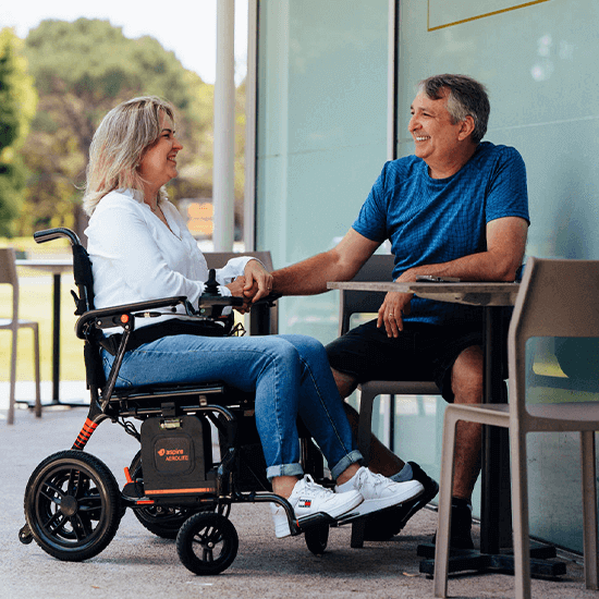 Aspire AeroLite Carbon Fibre Powerchair 450mm Red PWS654150