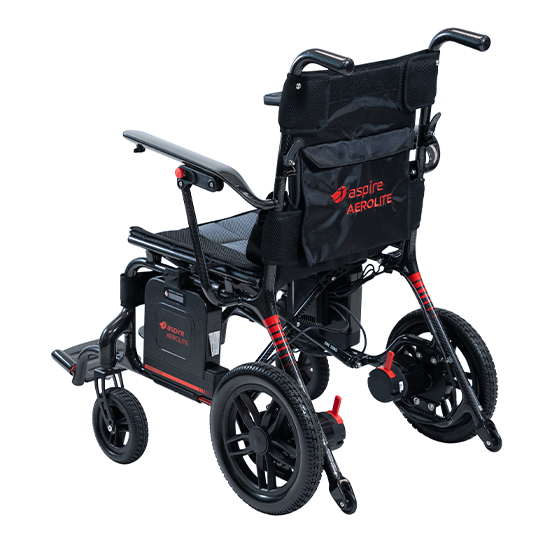 Aspire AeroLite Carbon Fibre Powerchair 450mm Red PWS654150