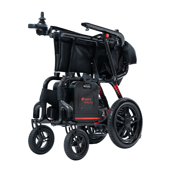 Aspire AeroLite Carbon Fibre Powerchair 450mm Red PWS654150