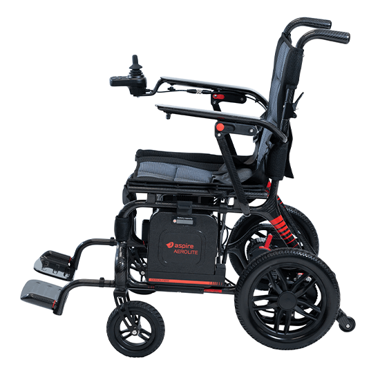 Aspire AeroLite Carbon Fibre Powerchair 450mm Red PWS654150