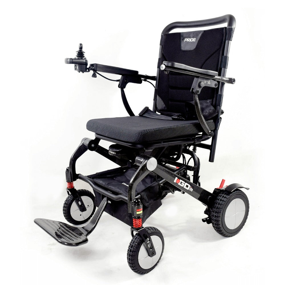 Black Pride Mobility iGO Carbon Fibre Folding Power Wheelchair PWS654180