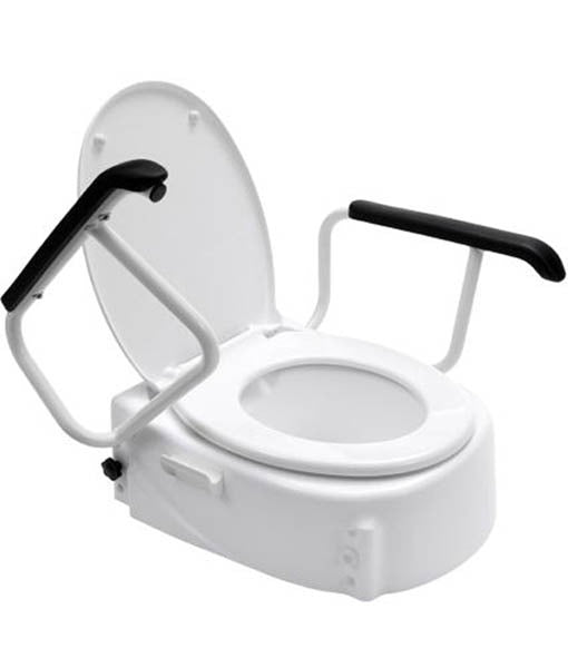 Raised Toilet Seat Swing Back Arms Hero Medical S0214