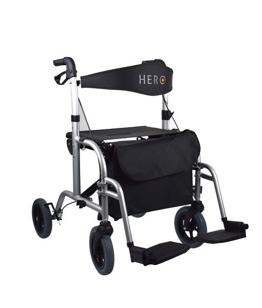 Wheelchair Rollator Fusion 2 in 1 Hero Medical S13853