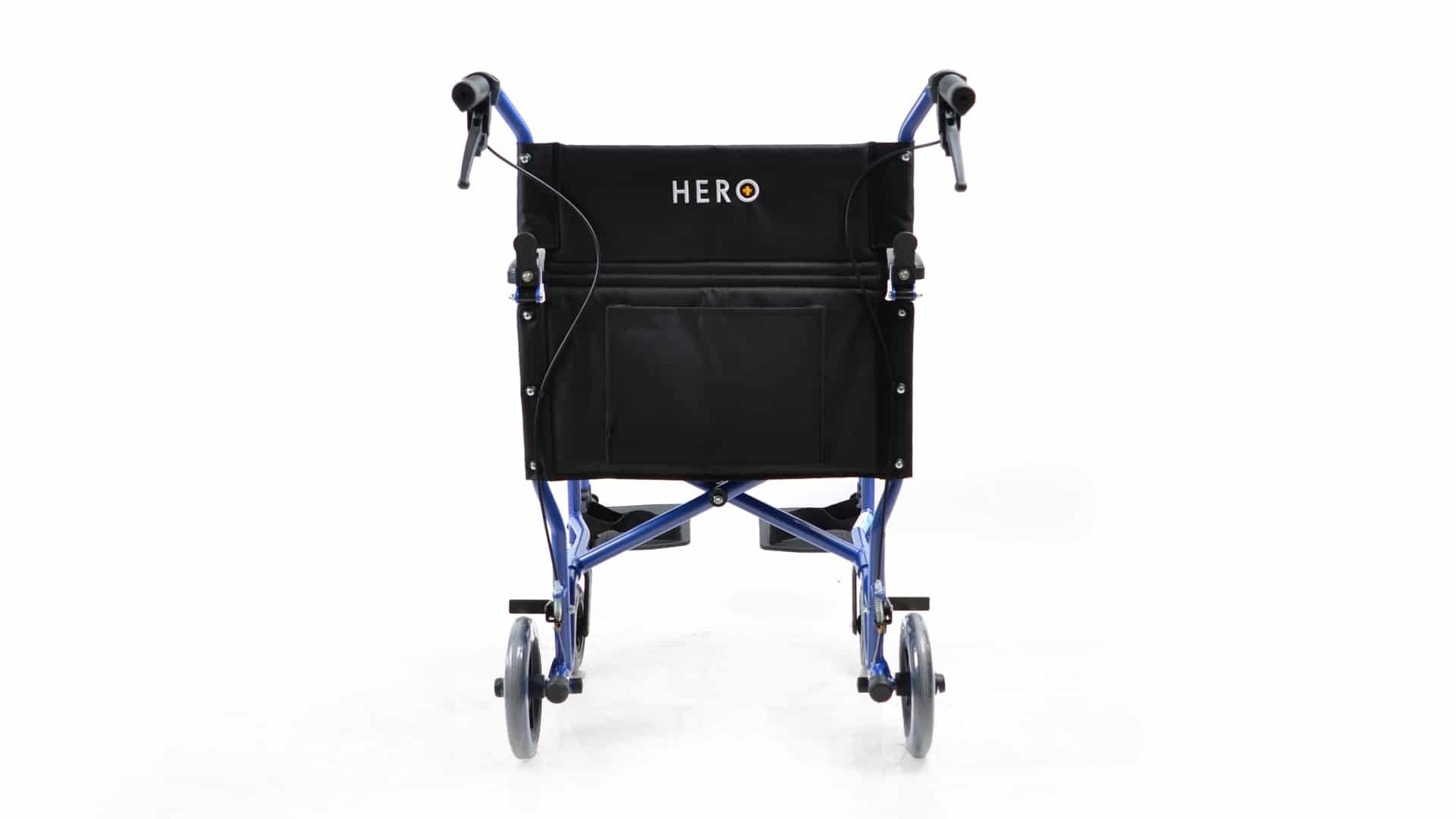 Hero Medical Feather Lite Wheelchair 18″ Attendant Propelled S301725