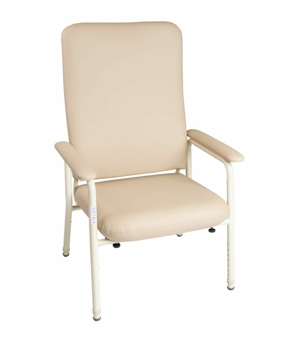 Mocha Champagne Bariatric High Back Day Chair Royale Medical S7267