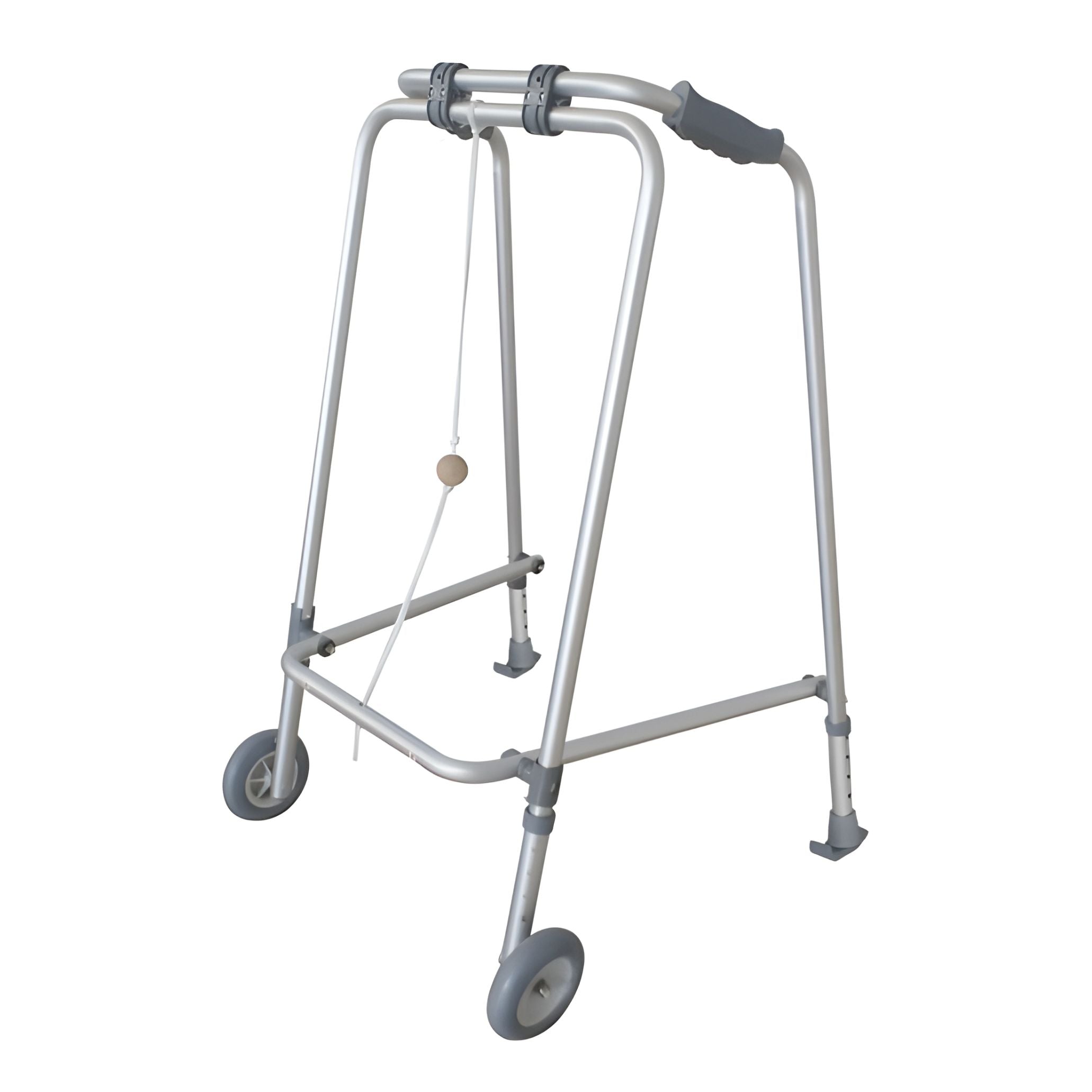 Aluminium Breezy Folding Walking Frame Small with Wheels & Ski's S7950