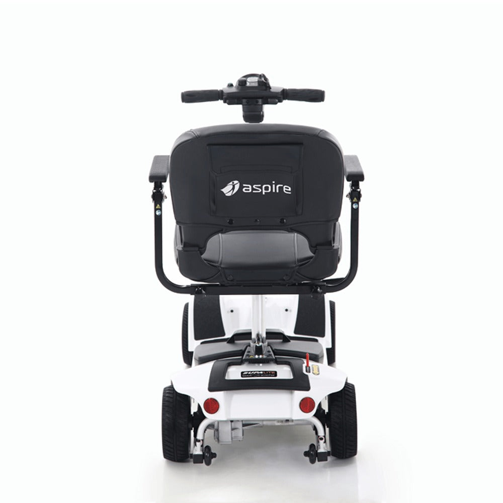 White Aspire Supalite Boot Mobility Scooter Back SCT670616