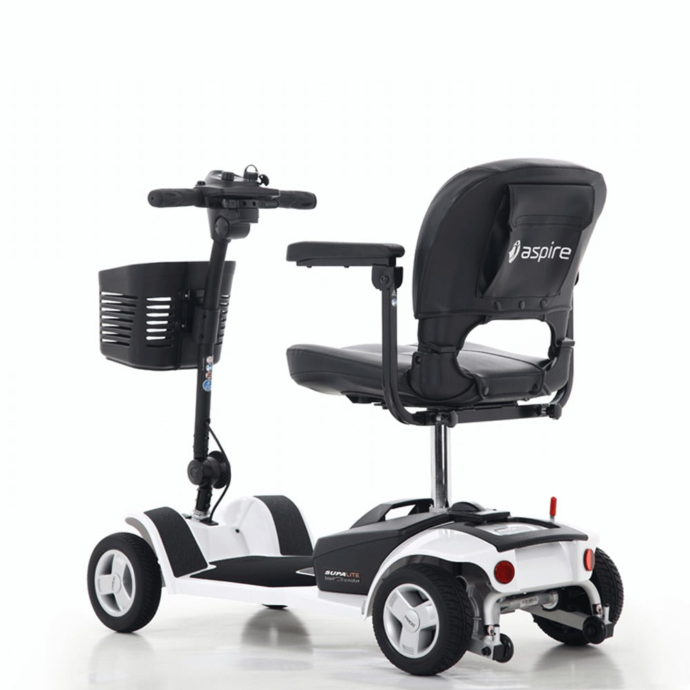 White Aspire Supalite Boot Mobility Scooter Back Side SCT670616