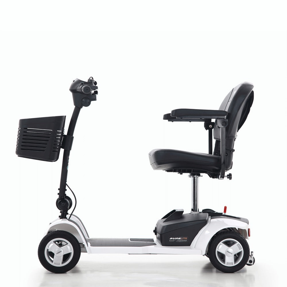 White Aspire Supalite Boot Mobility Scooter Side SCT670616