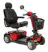 Red Pride Mobility Victory LX with CTS Suspension Mobility Scooter Front Side SCT670640