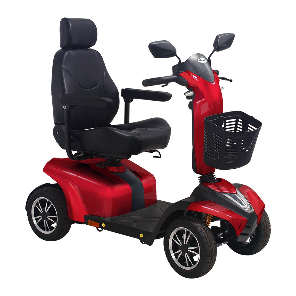 Red Aspire Large Deluxe HD Mobility Scooter HS828 SCT671285