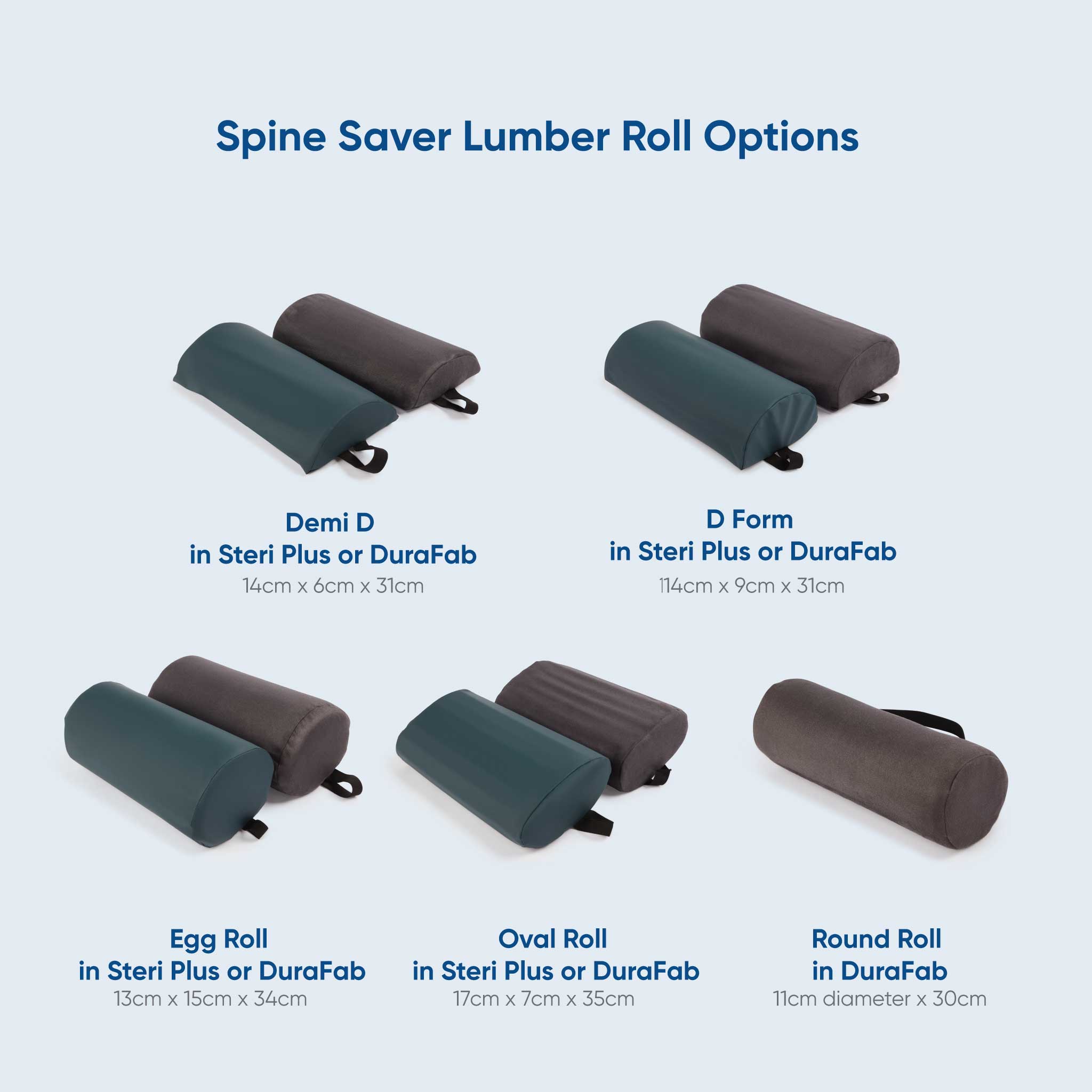 Spine Saver Lumbar Roll Variations A110611101