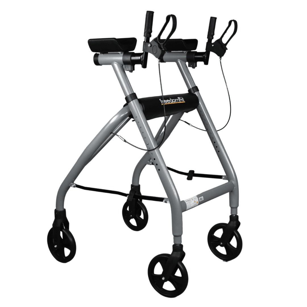 Silver Aluminium Freedom Healthcare Forearm Walker with Handbrakes BRO212A-HD WAF699120