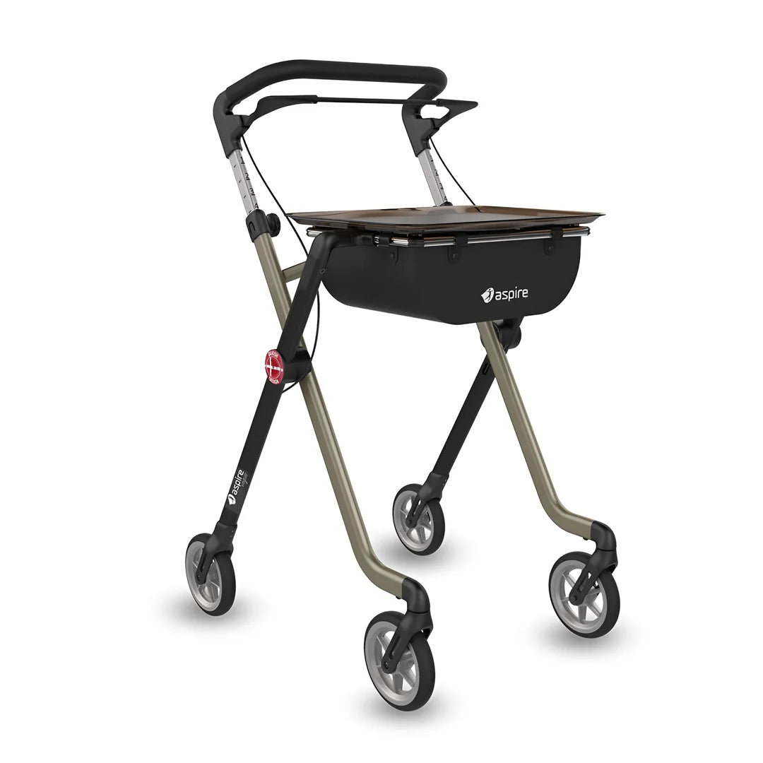 Champagne & Black Aluminium Aspire Vogue Indoor Walker WAF705100CH
