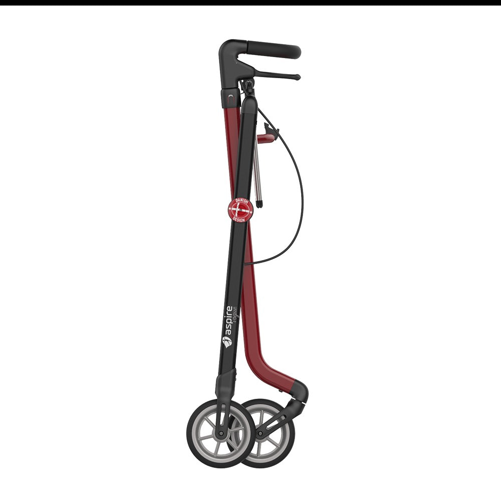 Red & Black Aluminium Aspire Vogue Indoor Walker Folded WAF705100RE