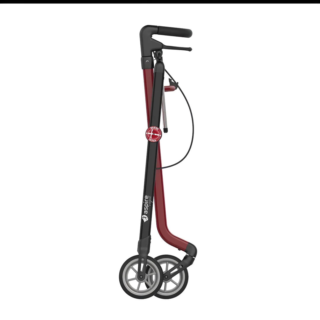 Red & Black Aluminium Aspire Vogue Indoor Walker Folded WAF705100RE