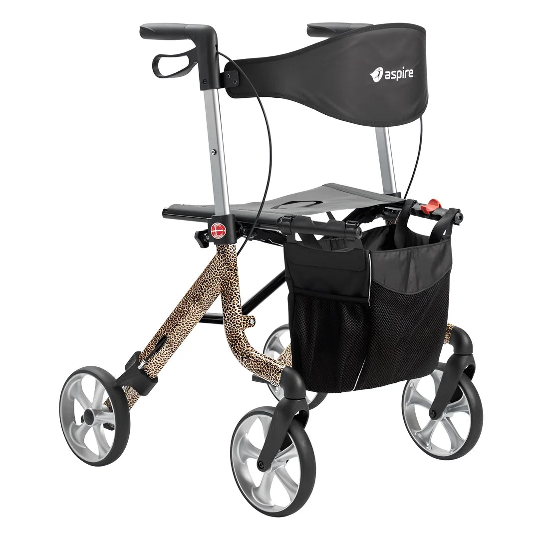 Leopard Aluminium Aspire Vogue Lightweight Seat Walker WAF705310LE