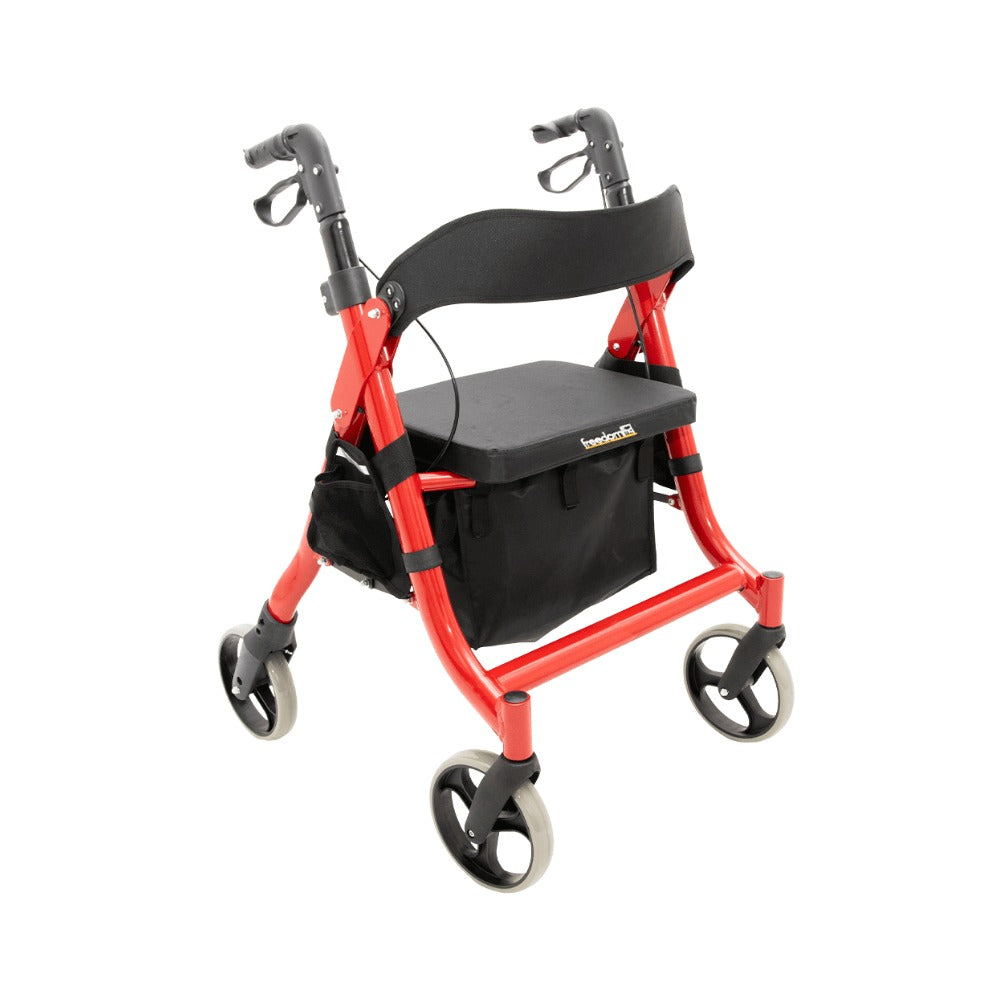 Red Aluminium Freedom Healthcare HD Genesis 3 Seat Walker BRO204-HD WAF750310