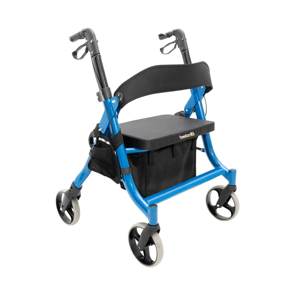 Blue Aluminium Freedom Healthcare HD Genesis 3 Extra Wide Seat Walker BRO209-HD WAF750335