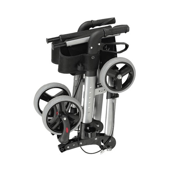 Silver Aluminium Freedom Healthcare Mobyflex Folding Seat Walker Folded BRO200S WAF750360