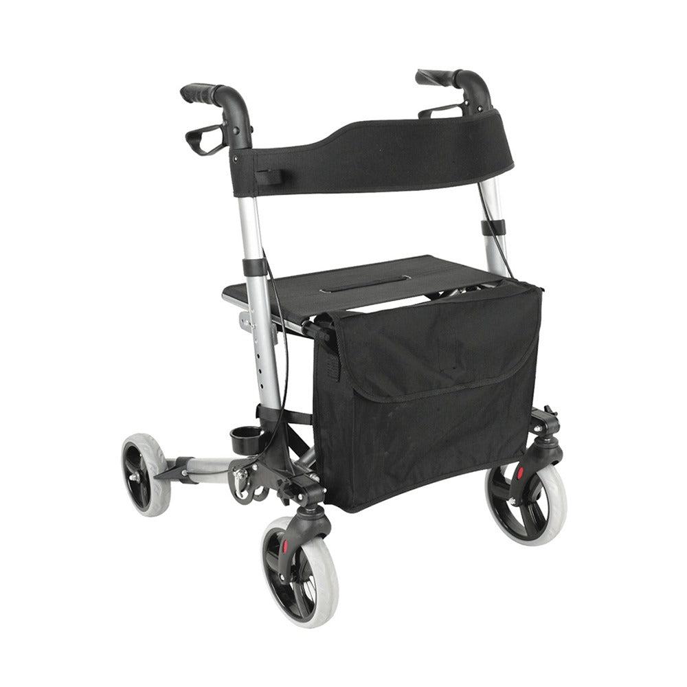 Silver Aluminium Freedom Healthcare Mobyflex Folding Seat Walker BRO200S WAF750360