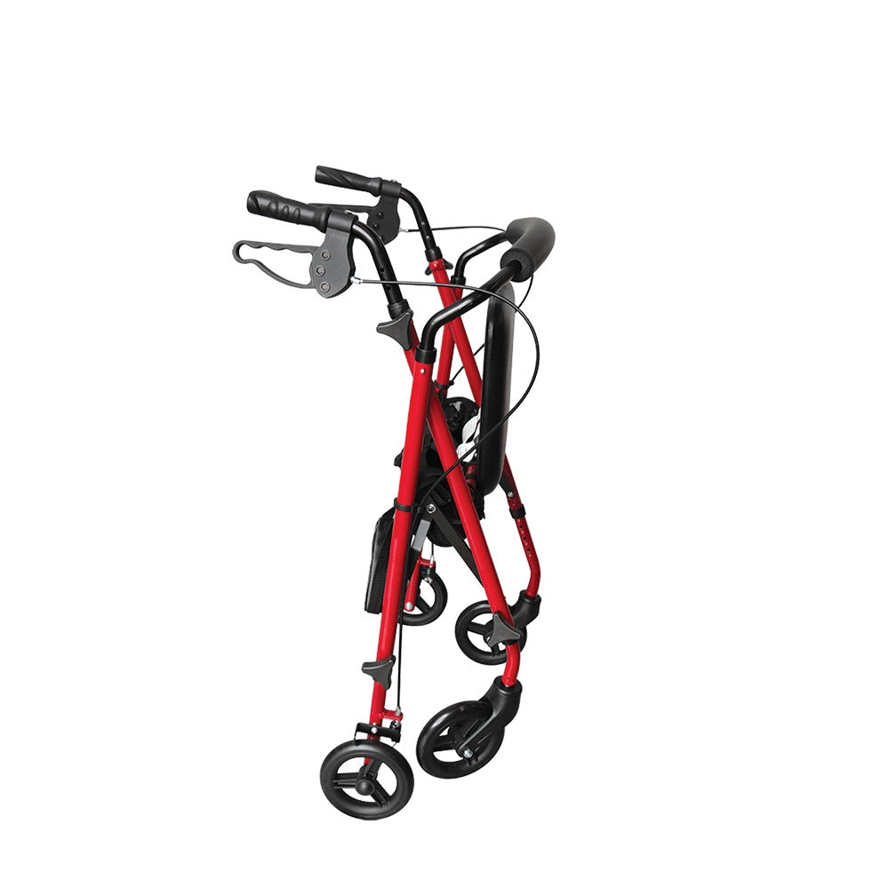 Red Freedom Healthcare Quad Adjustable Seat Walker Folded BRO201-028 WAF750530