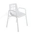 White Aluminium Aspire Shower Chair with Arms - Wide BTS118015