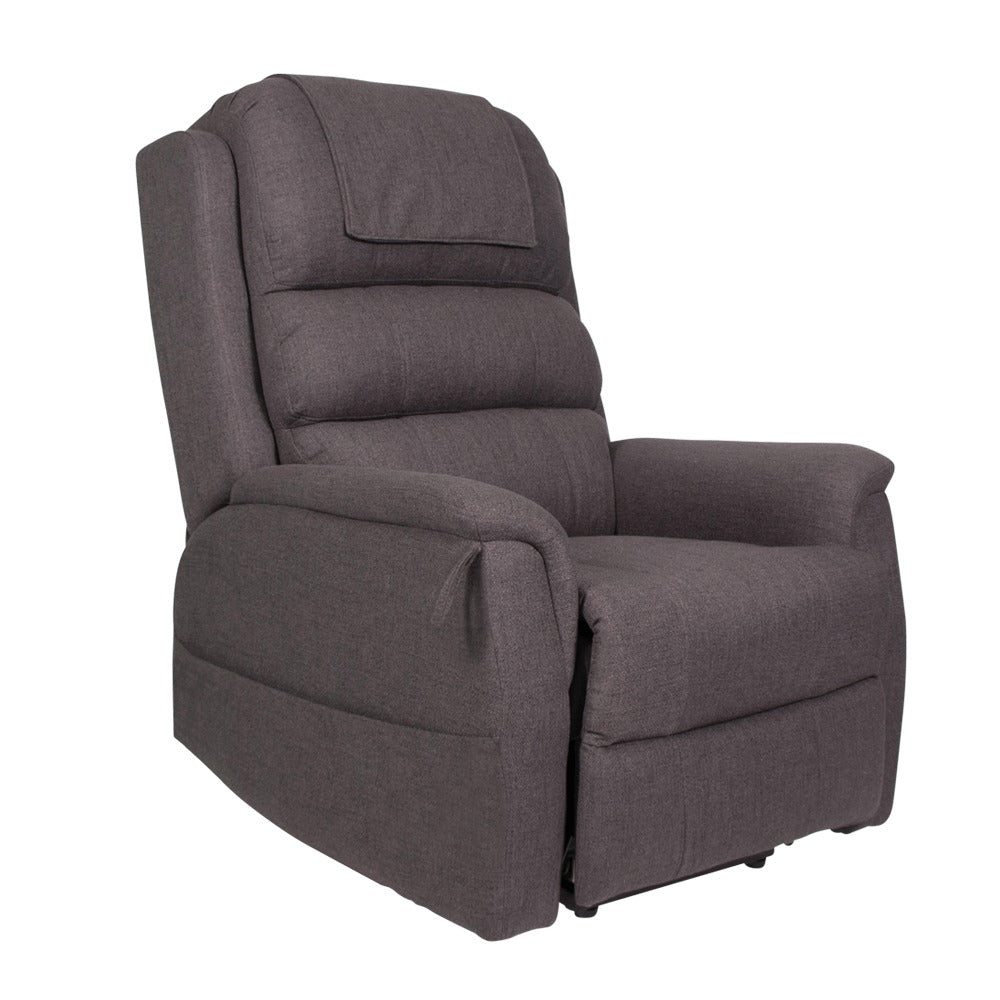 Charcoal Fabric Aspire OREGON Lift Recline Chair Space Saver CHP227150