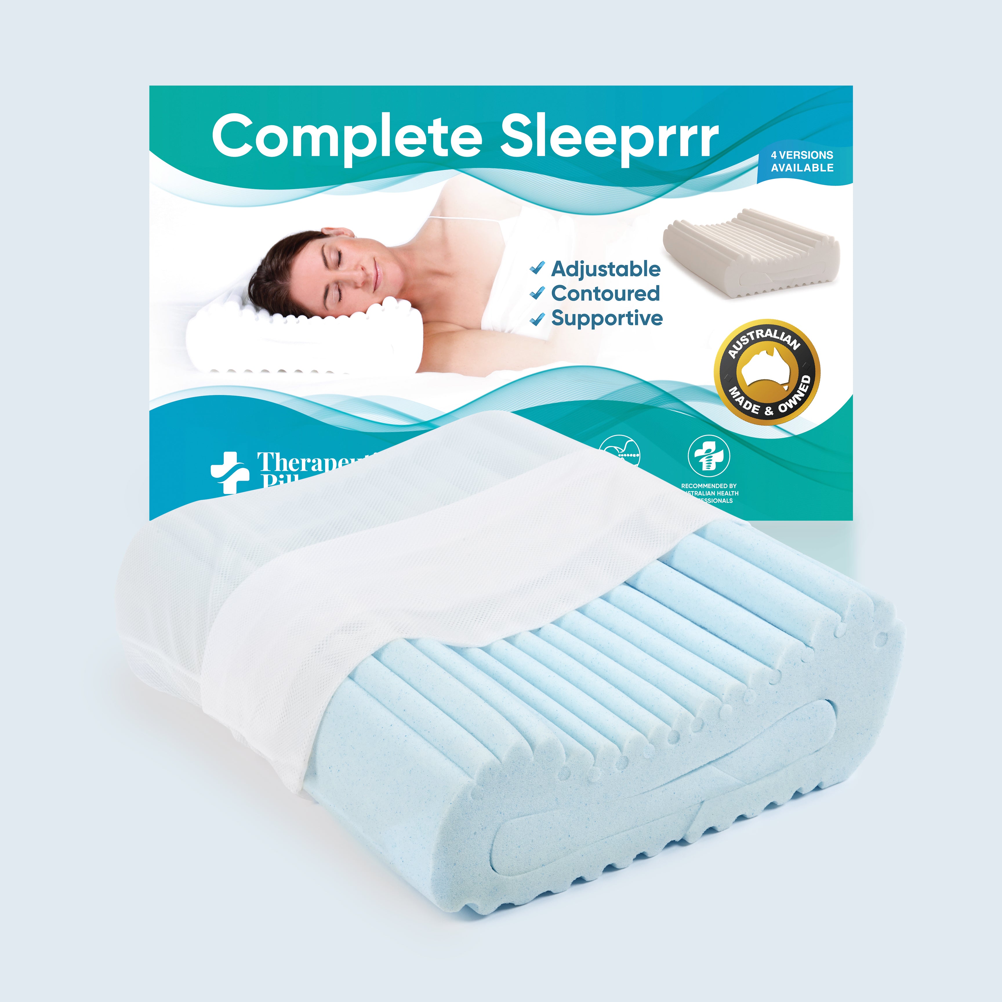 Complete Sleeprrr Traditional Deluxe Foam Pillow Firmer A100012200