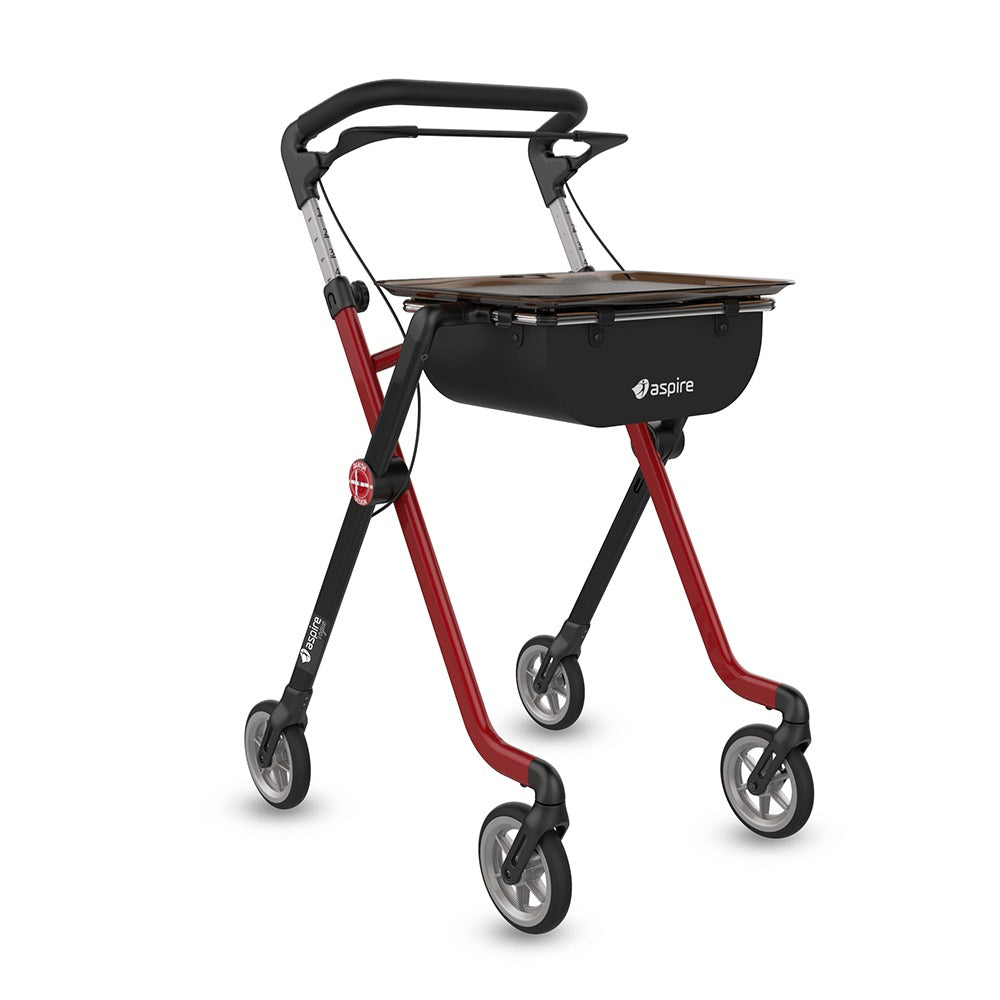 Red & Black Aluminium Aspire Vogue Indoor Walker WAF705100RE