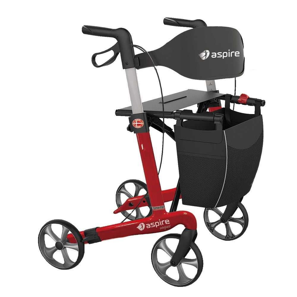 Tall Candy Red Aspire Vogue Carbon Fibre Seat Walker WAF705360