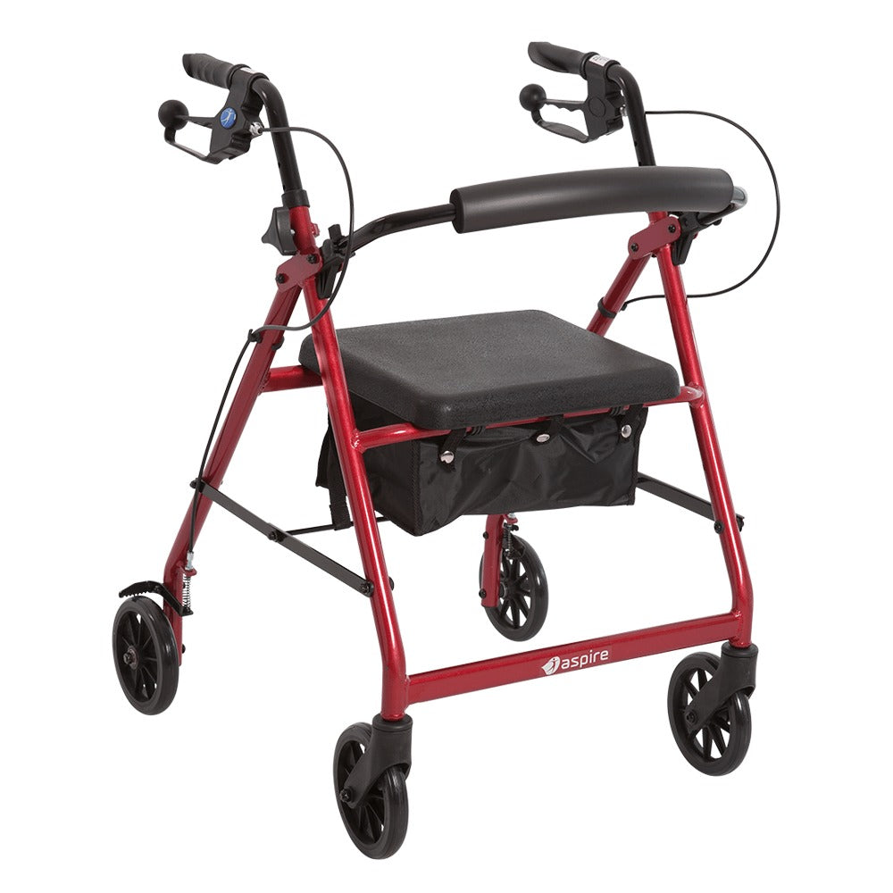 Red Aluminium Aspire Classic 6 Seat Walker WAF709600RE